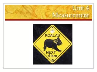 Unit 4 Measurement
