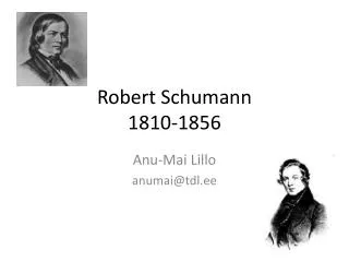 robert schumann 1810 1856