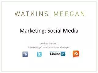 Marketing: Social Media