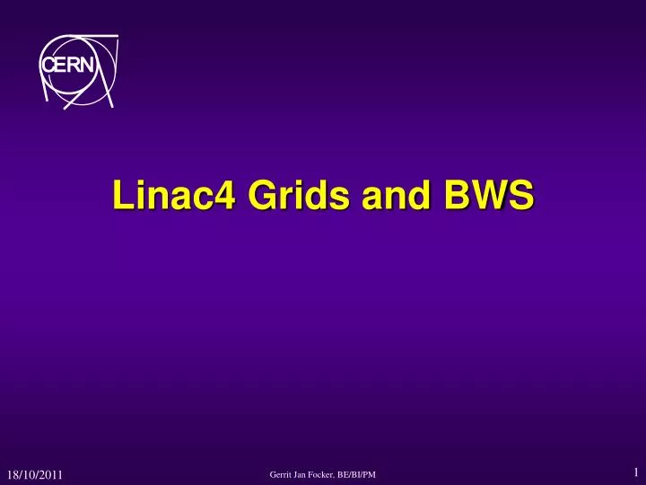 linac4 grids and bws