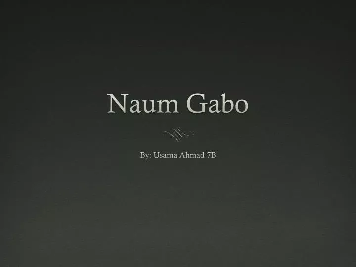 naum gabo