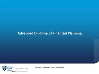 Advanced Diploma of Financial Planning