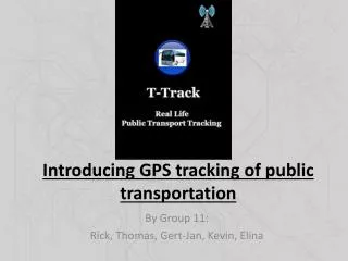 Introducing GPS tracking of public transportation