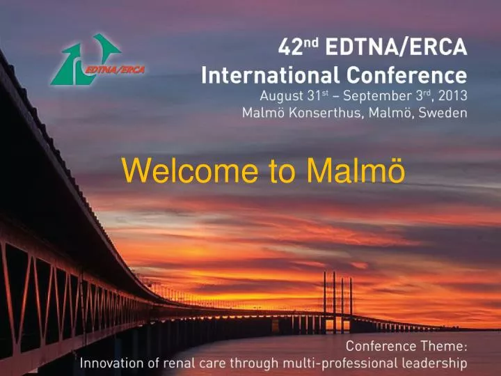 welcome to edtna erca conference in malm
