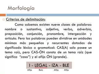 morfolog a
