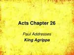 Acts Chapter 26 - slide 1