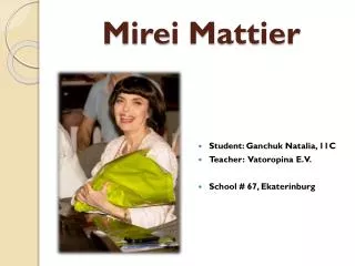 Mirei M attier