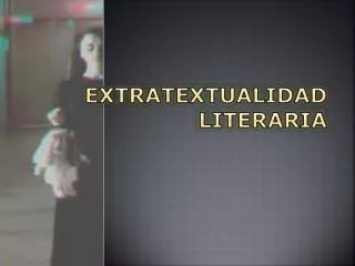 extratextualidad literaria