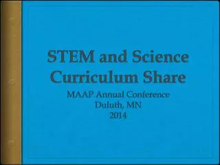 STEM and Science Curriculum Share