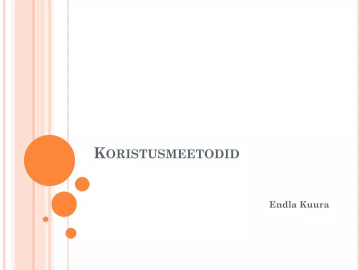 koristusmeetodid