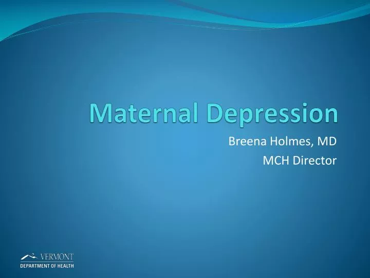 maternal depression