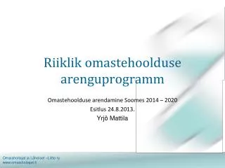 riiklik omastehoolduse arenguprogramm