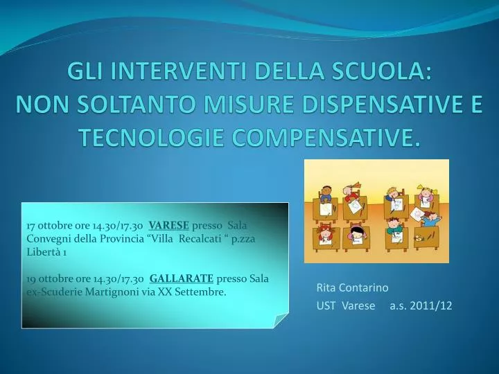 gli interventi della scuola non soltanto misure dispensative e tecnologie compensative