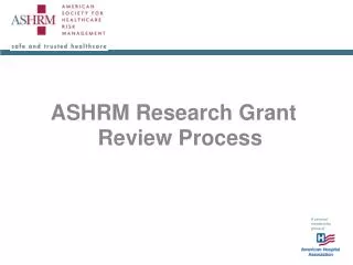 ASHRM Research Grant Review Process