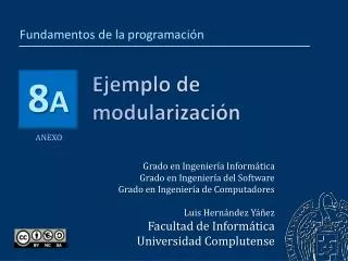 ejemplo de modularizaci n