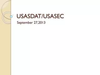 USASDAT/USASEC