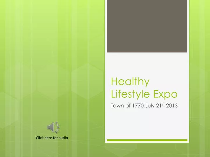 healthy lifestyle expo