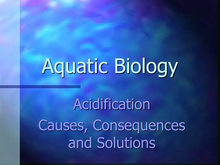 aquatic biology