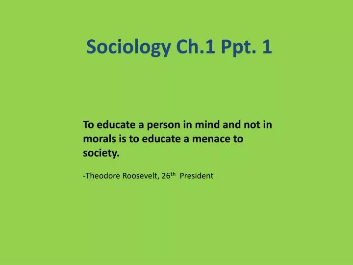 sociology ch 1 ppt 1
