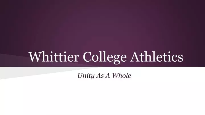 whittier college athletics