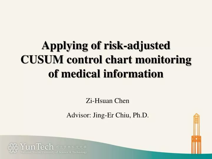 applying of risk adjusted cusum control chart monitoring of medical information
