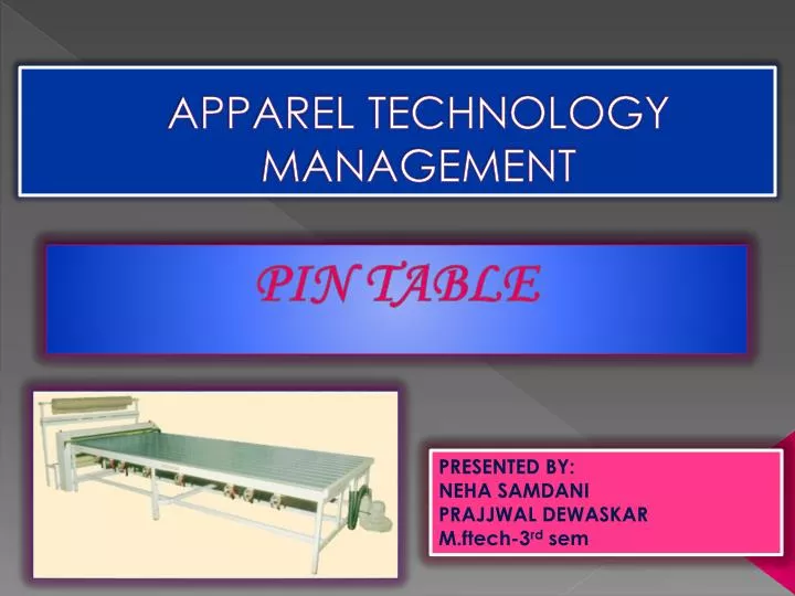 apparel technology management