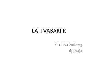 l ti vabariik