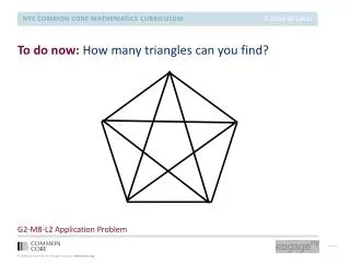 to do now how many triangles can you find