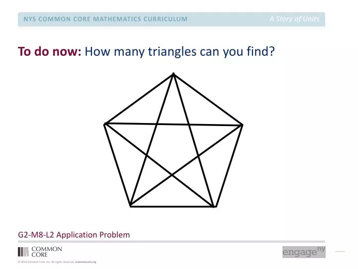 to do now how many triangles can you find