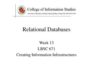 relational databases