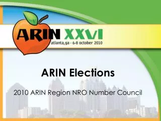 ARIN Elections