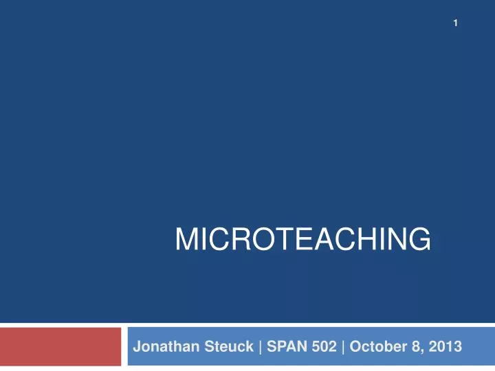 microteaching