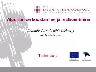 algoritmide koostamine ja realiseerimine