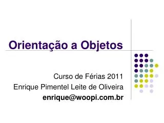 orienta o a objetos