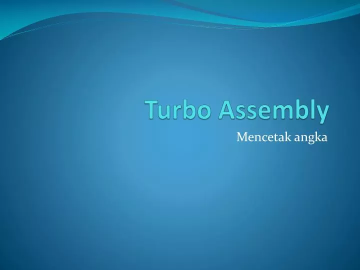 turbo assembly