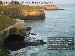 Sea Cliffs and Fronting Wave Cut Platform