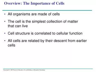 Overview: The Importance of Cells