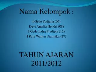 nama kelompok