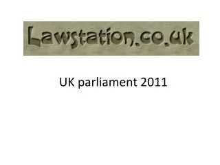 UK parliament 2011
