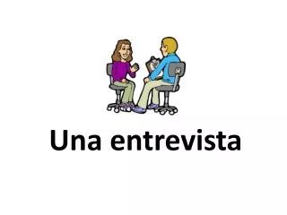 una entrevista