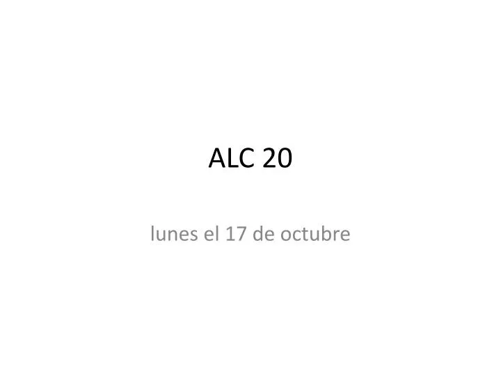 alc 20