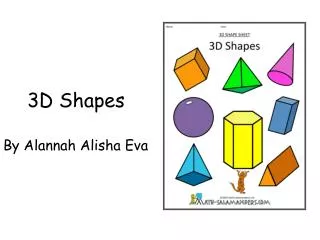3d shapes