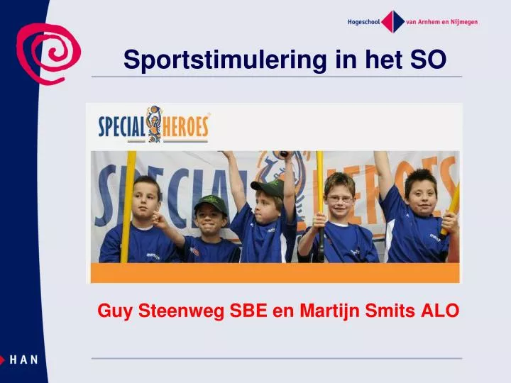 sportstimulering in het so