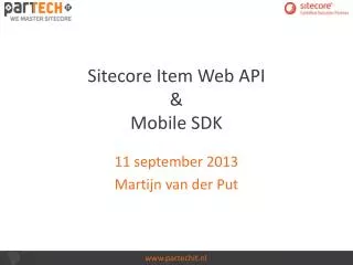 Sitecore Item Web API &amp; Mobile SDK