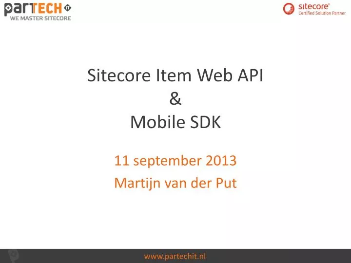sitecore item web api mobile sdk