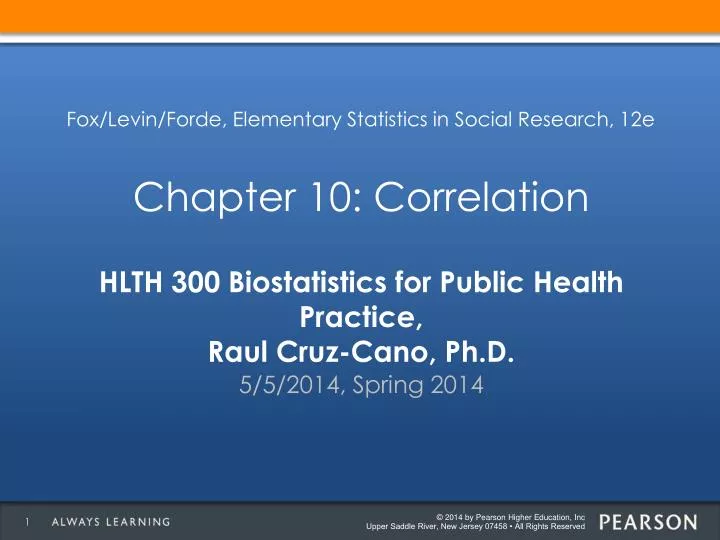 hlth 300 biostatistics for public health practice raul cruz cano ph d