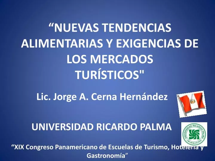 nuevas tendencias alimentarias y exigencias de los mercados tur sticos