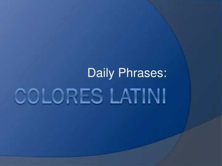 daily phrases