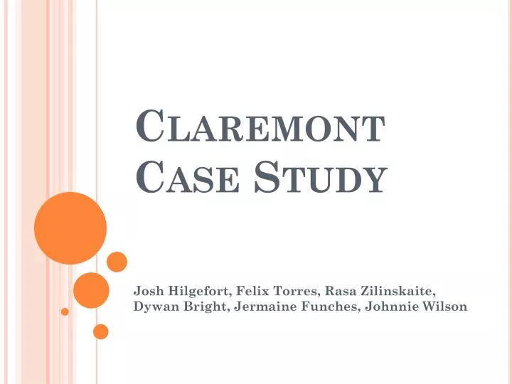 claremont case study