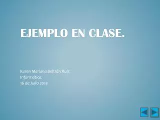 ejemplo en clase